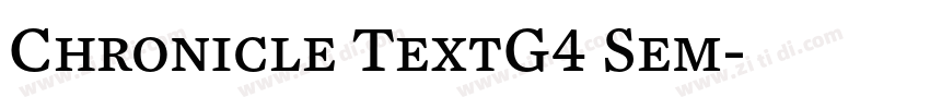 Chronicle TextG4 Sem字体转换